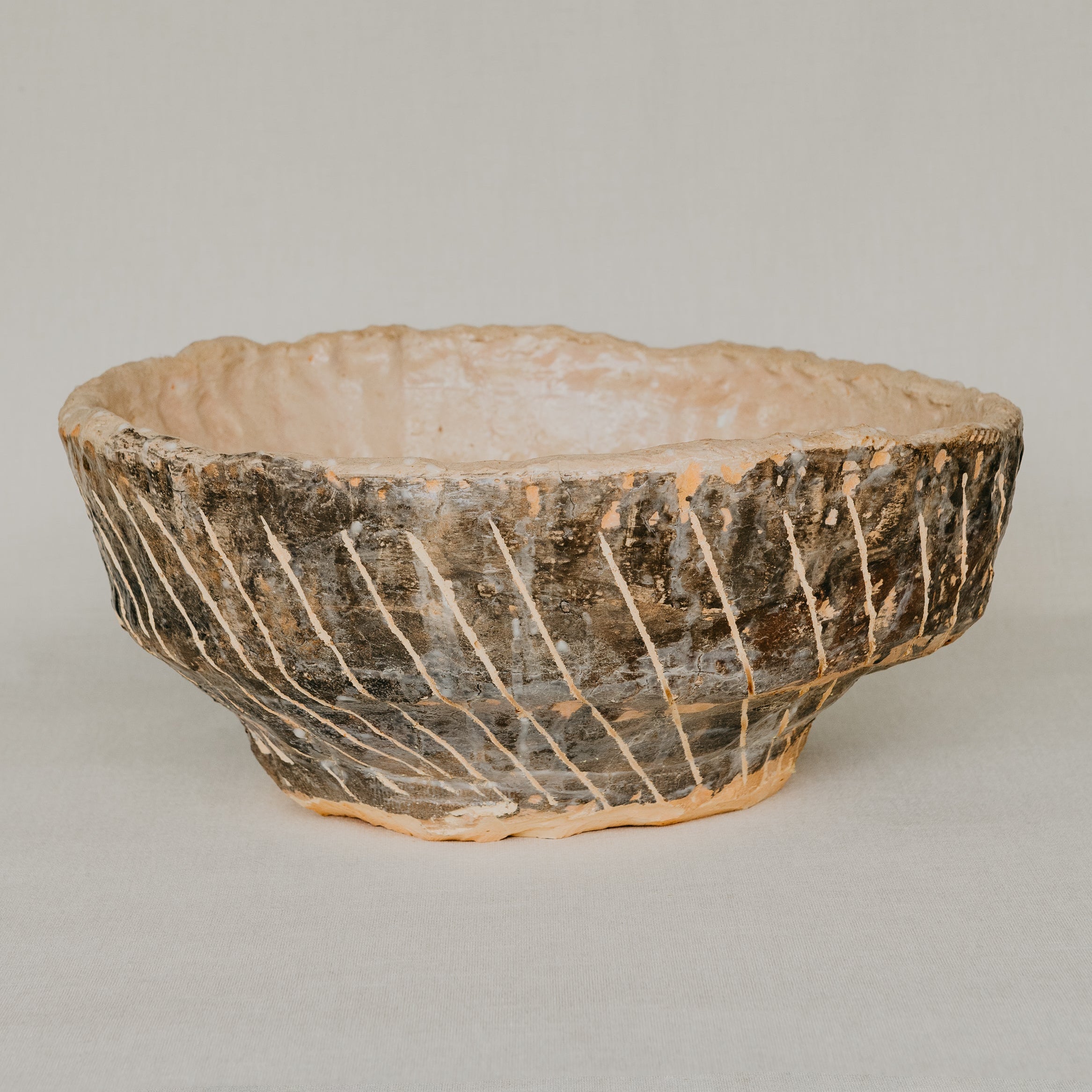 Cavern Multicoloured Glazed Ceramic Sculpture - 23cm x 47cm