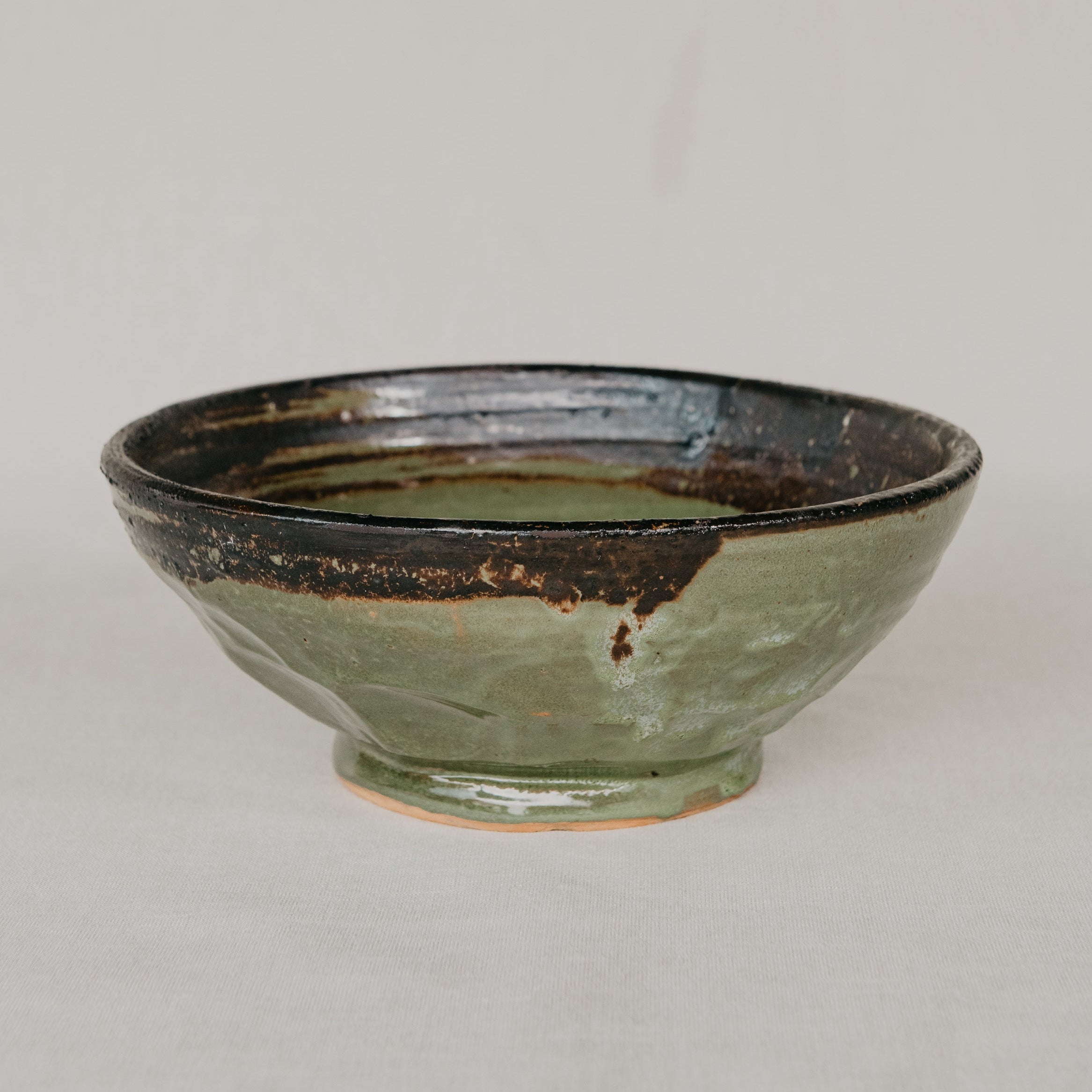 Geode Forrest Green Glazed Ceramic Server - 12cm x 19cm Mick Haigh