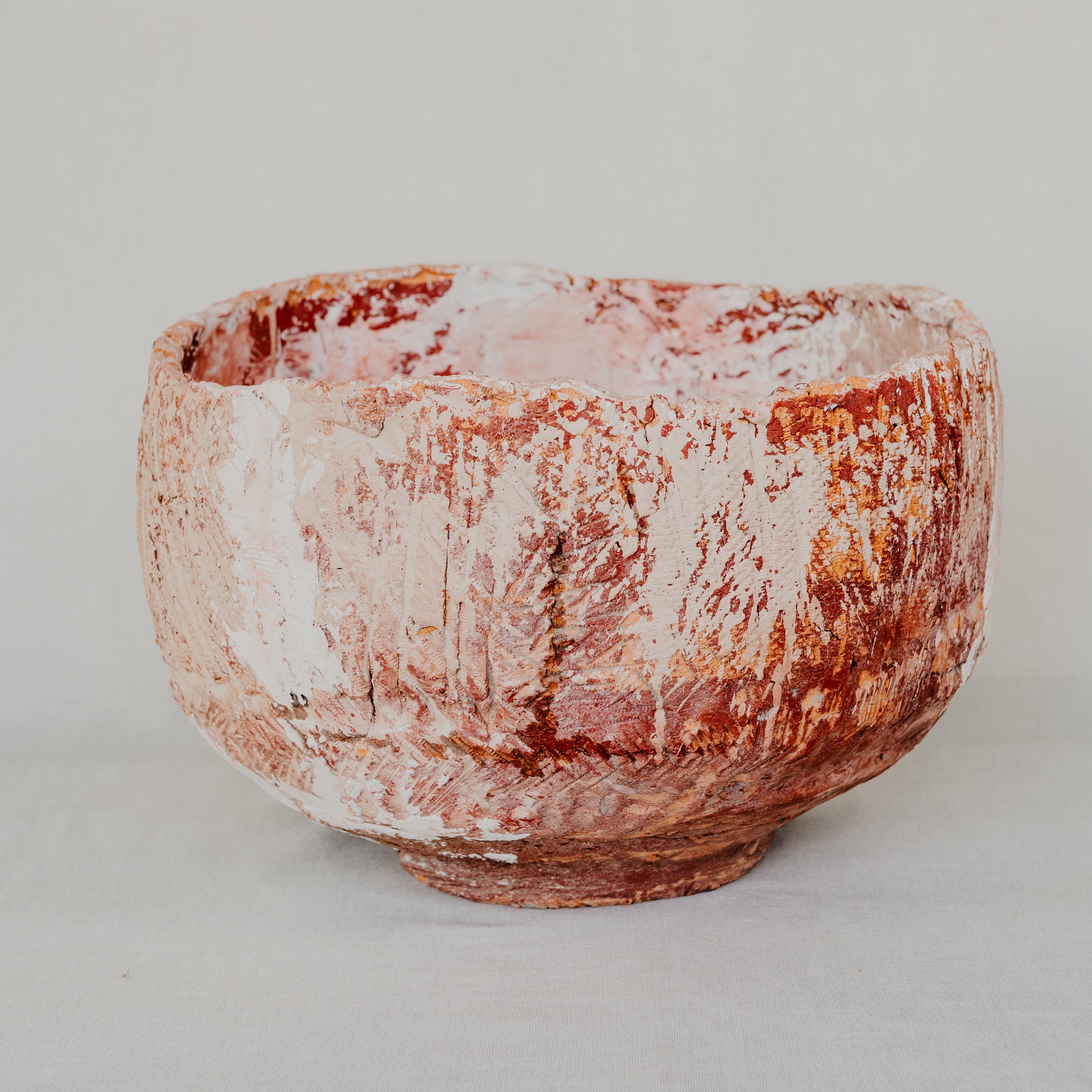 Pebble Weave Multicoloured Glazed Ceramic Sculpture - 30cm x 43cm Product Image 1