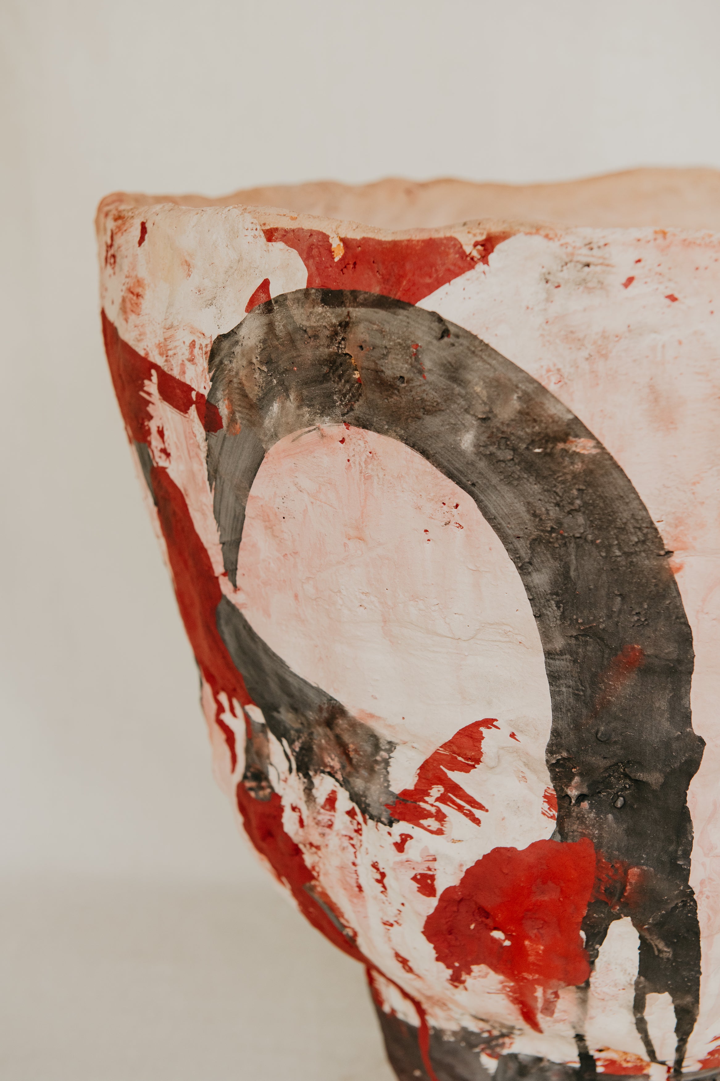 Savannah Sunsett Multicoloured Glazed Ceramic Sculpture - 48cm x 50cm Mick Haigh