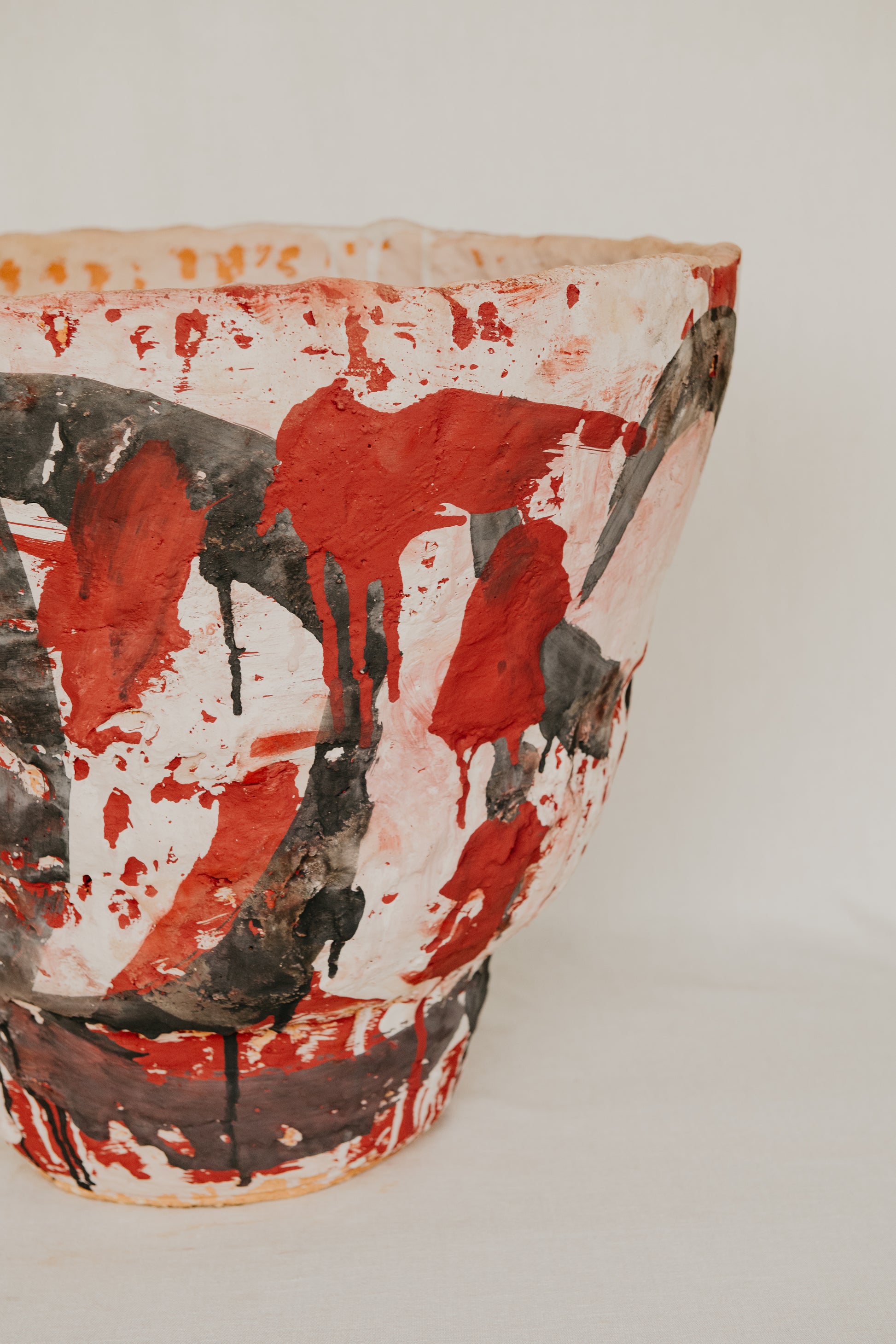 Savannah Sunsett Multicoloured Glazed Ceramic Sculpture - 48cm x 50cm Mick Haigh