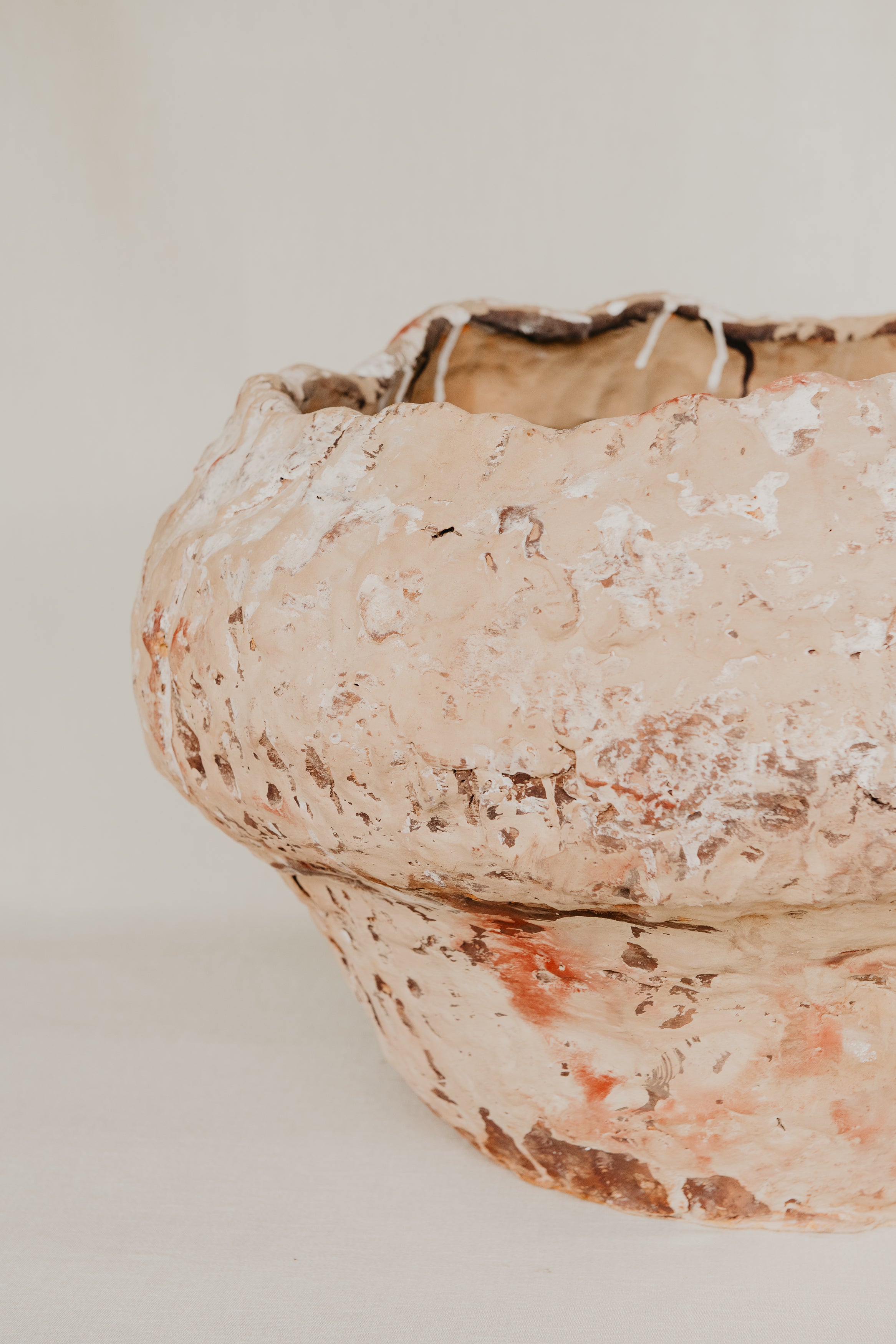 Weathered Rock Multicoloured Glazed Ceramic Sculpture - 45cm x 65cm Mick Haigh