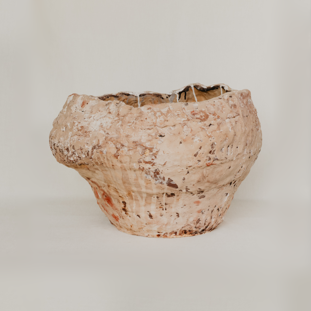 Weathered Rock Multicoloured Glazed Ceramic Sculpture - 45cm x 65cm Mick Haigh
