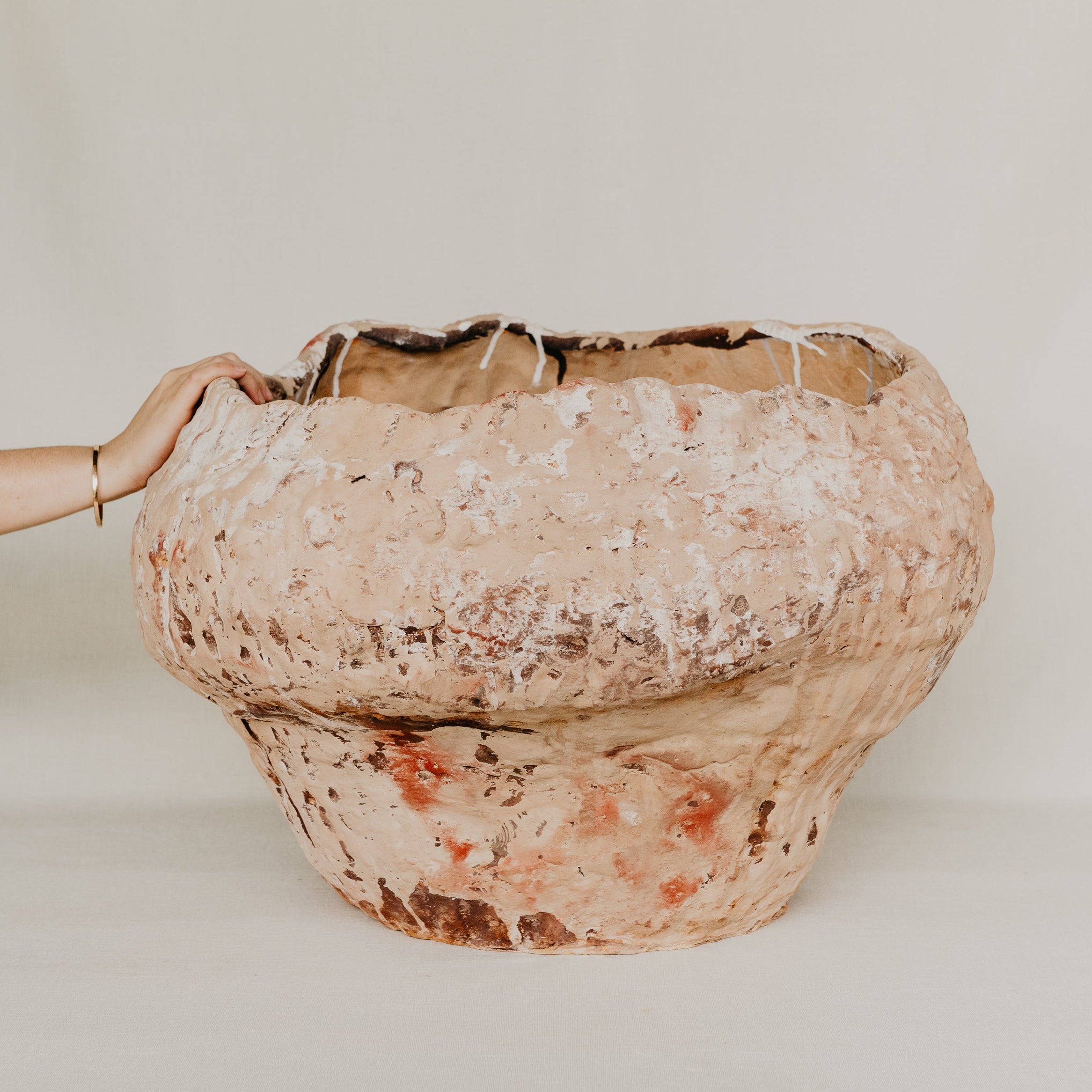 Weathered Rock Multicoloured Glazed Ceramic Sculpture - 45cm x 65cm Mick Haigh