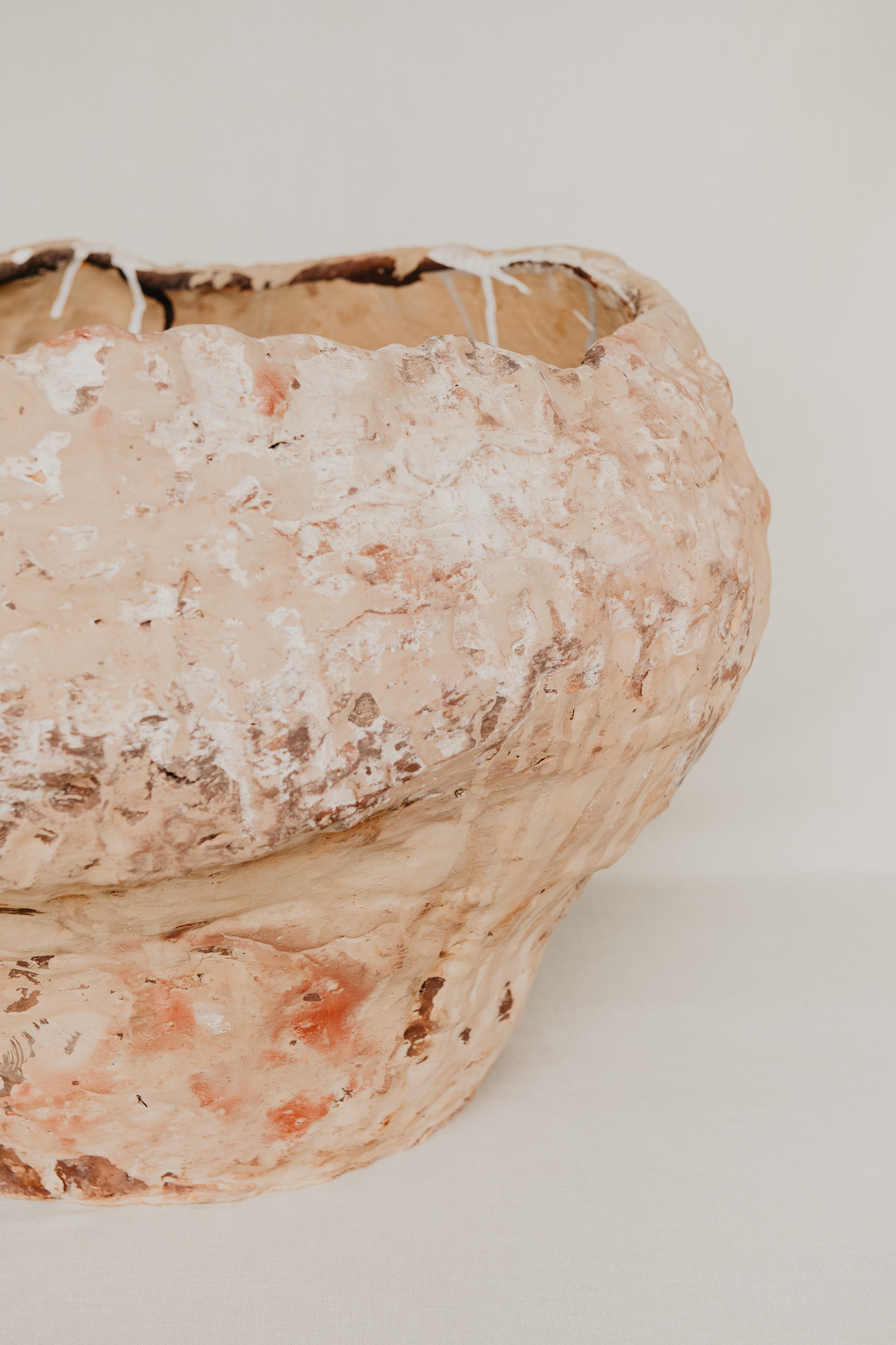 Weathered Rock Multicoloured Glazed Ceramic Sculpture - 45cm x 65cm Mick Haigh