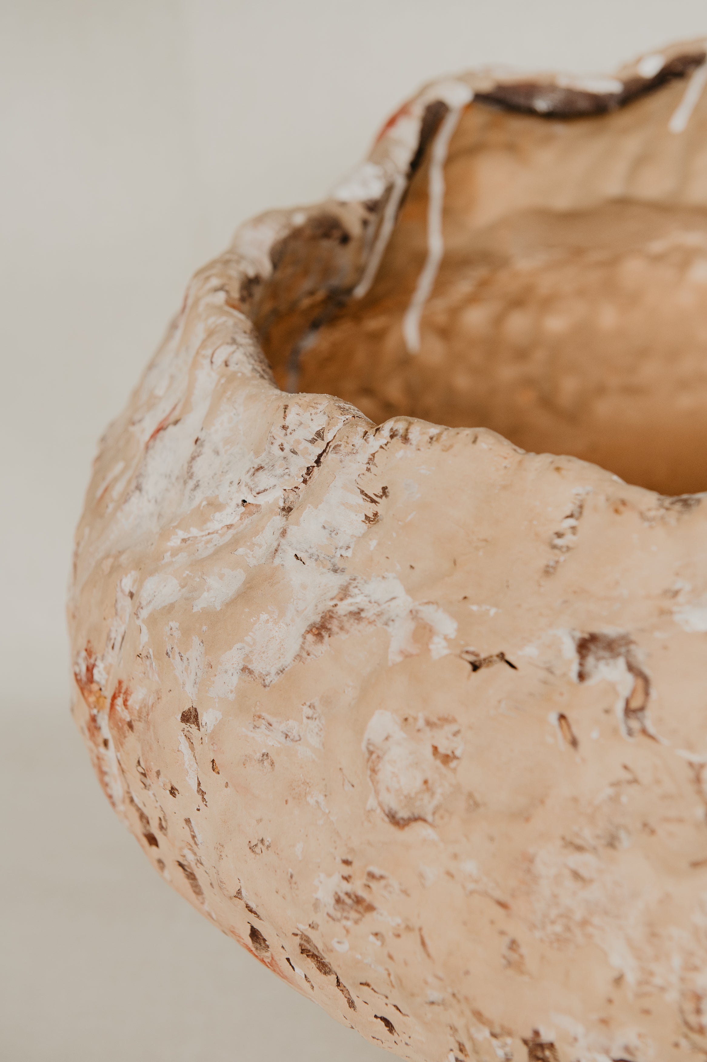 Weathered Rock Multicoloured Glazed Ceramic Sculpture - 45cm x 65cm Mick Haigh